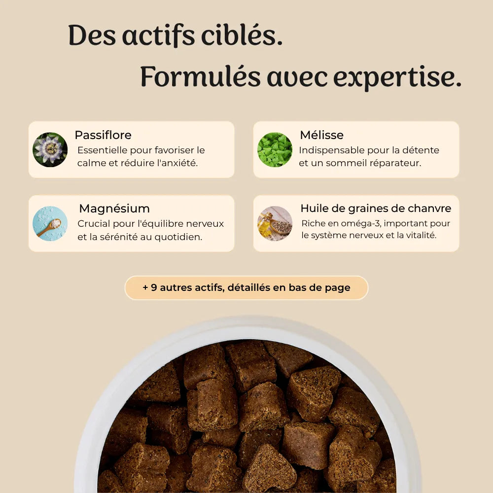 Complément anti-stress chien · 120 bouchées